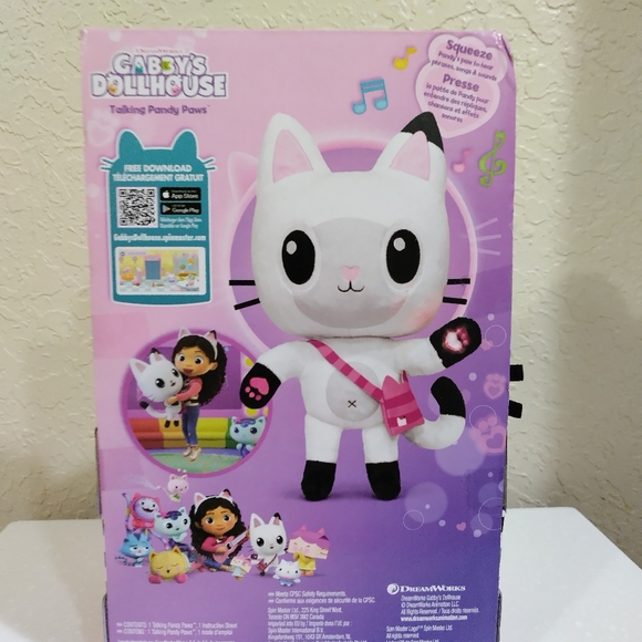 Dreamworks Toys Gabbys Dollhouse Talking Pandy Paws Plush New